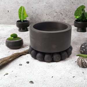 Antique Vintage Black <b>Beaded</b> <b>Garland</b> Luxury <b>Wood</b> Candle Holders Lanterns Jars Christmas Holiday Season Wedding Home decor bowl - Product Image 4