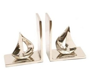 Aluminum Casted Modern Irregular Design Bookend for <b>Book</b> Holding High Quality Finish Low Price 2pcs Handmade bookend Stand - Product Image 1