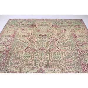 Alfombra Turca de 0.6x11.2 pies, Alfombra Vintage, Alfombra Rosa Ombré - Product Image 5