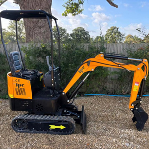 LIVRAISON GRATUITE Mini-excavatrice JPC H12 12 CV avec cabine ouverte, lame de bulldozer avant, bras oscillant, homologuée EPA CE, pouce hydraulique auxiliaire - Product Image 1