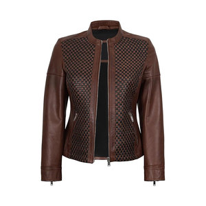 Veste en cuir vintage noire pour homme, style hiver, fermeture éclair, polyester/coton, lavage vintage - Pakistan - Product Image 1