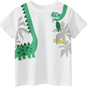 Enfant en bas âge garçon tricoté coton t-shirt personnalisé Applique Boutique vêtements été enfants garçon vêtements chemises - Product Image 2
