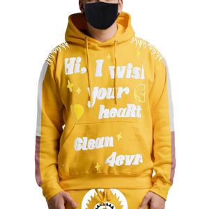 Conjunto Deportivo Vintage de Algodón Grueso para Hombre, Pantalones Deportivos Anchos con Efecto Desgastado por el Sol, Sudadera con Capucha y Estampado Puff, Cierre de Cremallera, para Invierno - Product Image 6