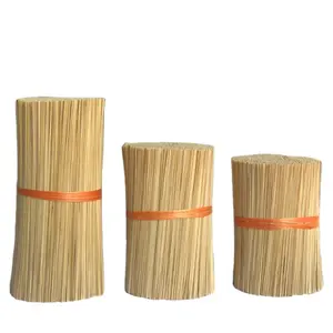 Bleached bamboo stick incense agarbatti any size from GMEX with 8'', 9'', 12'' of VietNam exporter