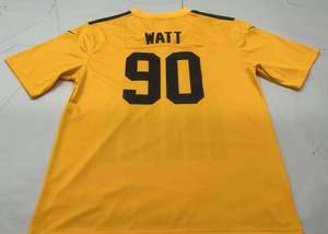 เสื้อฟุตบอลอเมริกันแบบสั้นแขนพิมพ์ลายโลโก้และหมายเลขทีมทุกทีม ดีไซน์ใหม่จากโรงงาน คุณภาพสูง - Product Image 6