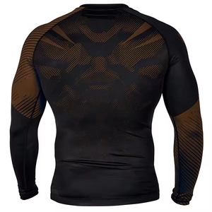 2025 Rash Guard personalizado de alta calidad Último diseño Guard Fighting Training Venta en línea para hombres Rash Guard - Product Image 3