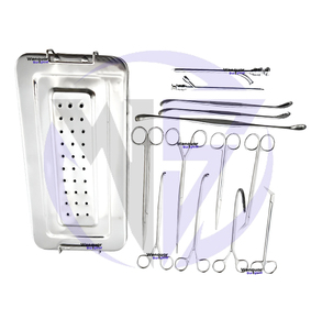 Ensemble d'instruments chirurgicaux en acier inoxydable de haute qualité pour le kit d'instruments de chirurgie générale de cholécystectomie réutilisable et stérilisable - Product Image 6