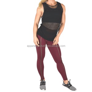 Leggings estampados de puntos blancos grises para mujer, pantalones sexis de cintura alta de secado rápido, cintura media XL, malla, cintura elástica, directo de fábrica - Product Image 3