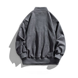 Chaquetas con letras de cuero de oveja negro juvenil Último diseño con cuello levantado Nuevo estilo de moda - Product Image 6