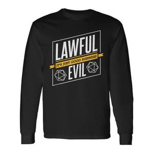 Lawful Evil RPG Player Alignments Tank Top T-shirt à manches longues - Product Image 1