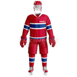 ชุดกีฬาฮ็อกกี้น้ำแข็งชุดออกกำลังกายดีไซน์ยอดนิยมชุดฮ็อกกี้น้ำแข็งน้ำหนักเบาผลิตในปากีสถาน - Product Image 1