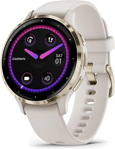Venu 3S oro morbido in acciaio inossidabile lunetta 1.2 pollici AMOLED Touchscreen Display Smart Watch - Product Image 1