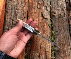 Navajas Plegables de Bolsillo de Acero de Damasco Personalizables, de Grado Industrial, Hechas a Mano, con Grabado Personalizado OEM - Product Image 3