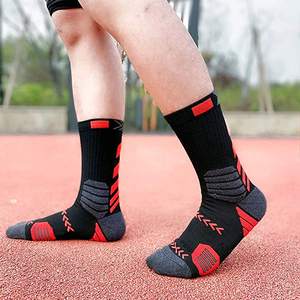 Calcetines de baloncesto de alta calidad, calcetines deportivos para exteriores, compresión gruesa, carrera larga, personalizados para calcetines Unisex, calcetines de punto de otoño para hombres - Product Image 4