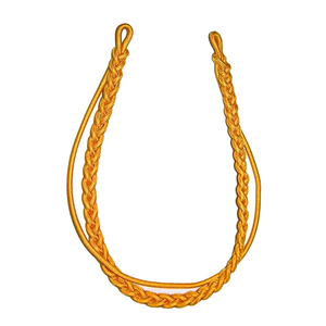 Cordón de hombro Aiguillette de seda y algodón 100% de alta calidad con puntas de latón dorado Cuerdas de bandsman personalizables para uso en exteriores - Product Image 6