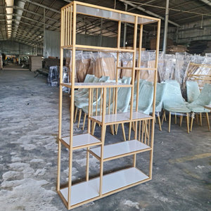 ชั้นวางของตกแต่งห้องนั่งเล่นทำมือจากไม้และเหล็ก รุ่น KTB68100 - Product Image 6
