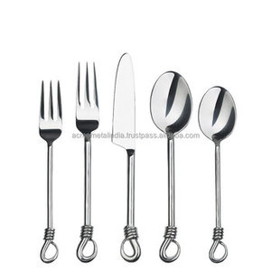 Juego de cuchara y tenedor de acero inoxidable con mango negro Premium, perfecto para restaurantes, cocinas, cubiertos de comida de mesa, utensilios de cocina de Metal - Product Image 5