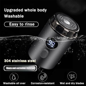 Afeitadora Eléctrica Inalámbrica USB de Doble Cuchilla, Resistente al Agua IPX7, Compacta, para Viajes, para Hombres y Mujeres, Aplicación RV, con Batería - Product Image 6