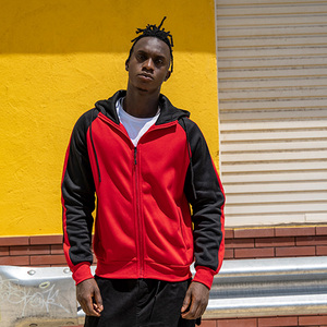 Sudadera con capucha para hombre de diseño personalizado OEM con cremallera Cierre de cremallera completa Tela de mezcla de algodón suave y opciones de etiqueta privada - Product Image 2