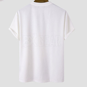 Camiseta clásica de manga corta para hombre con cuello redondo y textura suave Comodidad transpirable y estilo simple para el uso diario - Product Image 2