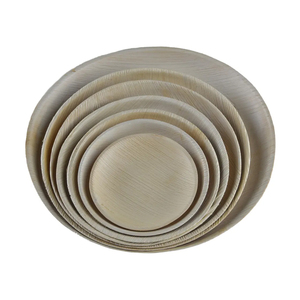 Feuille de palmier biodégradable écologique assiette à dîner jetable pour servir de la nourriture pour les mariages prix en magasin disponible - Product Image 5