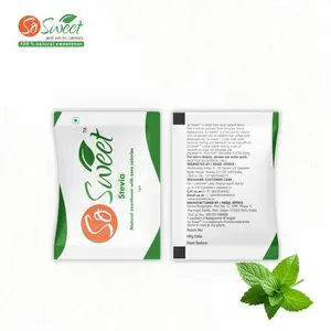 Indiase Leverancier Oem Private Label Stevia Sachets Suikervervangende Stevia Zoetstof 1-2G Verpakking Te Koop Door Indiase Exporteur