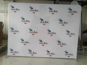 Chuyên nghiệp triển lãm thương mại Backdrop Kit khung Độ phân giải cao vải in miễn phí thiết kế Giao hàng nhanh căng thẳng vải hiển thị - Product Image 5