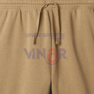 Shorts de survêtement respirants de style de rue pour hommes, shorts de jogging de gymnastique en coton blanc anti-rides avec couleurs personnalisées et sérigraphie - Product Image 6