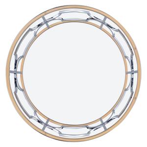 Table basse moderne écologique avec cadre en métal nickel poli et plateau en verre pour le salon - Product Image 3