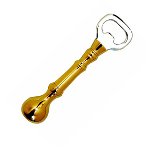 ที่เปิดขวดเบียร์ทองเหลืองบริสุทธิ์ลายนูนทำจากไม้ไผ่ - Product Image 4