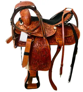 Selle de cheval de haute qualité Western Show, 100% cuir, Style personnalisé, couleur, origine, taille, modèle à bas prix - Product Image 1