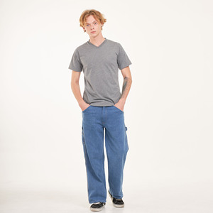 2024 Collection basique gris chiné T-Shirts à manches courtes Jersey vêtements décontractés hommes femmes motif 100% Polyester fabriqué en thaïlande - Product Image 3