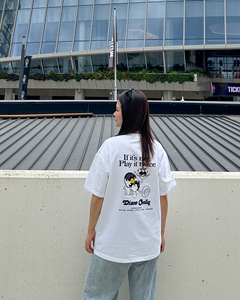 Para hombres/mujeres camiseta unisex 100% algodón camisetas en blanco impresión gráfica personalizada de alta calidad - Product Image 2