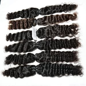 Extensiones de Cabello Humano Natural de Color Negro, Alineadas con la Cutícula, de Origen Vietnamita, Rizadas, de un Solo Donante, Precio al por Mayor - Product Image 1