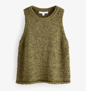 Nueva llegada diseñador de las mujeres de corto Crop Tank Top de alta calidad Sexy acanalado cuello redondo sin mangas Color sólido transpirable de secado rápido - Product Image 5