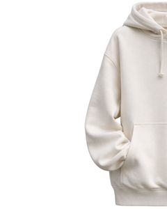 Sweat-shirt à capuche en molleton blanc pour homme, personnalisé par le fabricant, uni, à capuche, décontracté, streetwear, chaud, en coton mélangé, haut - Product Image 5