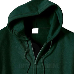 Streetwear surdimensionné vente en gros de vêtements à capuche pour hommes sweats à capuche en coton à fermeture éclair personnalisée - Product Image 4