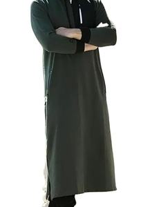 Dishdash à capuche ou jubba nouveau islamique musulman arabe hommes Robe capuche ample à manches longues brodé arabe Thobe pour hommes - Product Image 3