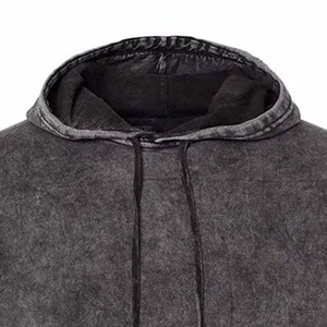 Sudaderas con capucha para hombre Diseño de secado rápido Venta al por mayor 2025 Pullover lavado ácido Streetwear Sudaderas con capucha para hombre Básicas de gran tamaño - Product Image 6