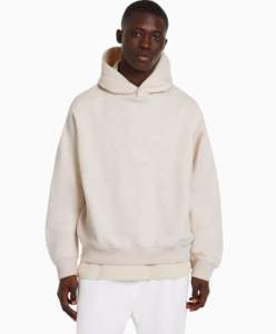 Sweat-shirt à capuche de haute qualité, poids lourd, brun foncé, 100% coton, tissu éponge français, épaules tombantes, sweat-shirt surdimensionné pour hommes 2026 - Product Image 4
