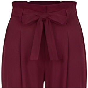 Pantalones de Trabajo Casuales de Negocios para Mujer, de Lona Transpirable de Secado Rápido, con Cierre de Cordón, Lisos, 100% Algodón, Cintura Media - Product Image 2