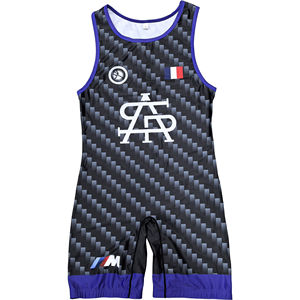 ชุดนักมวยปล้ำชายแบบใหม่ปี 2026 พิมพ์ลายด้วยความร้อน ผ้าสแปนเด็กซ์/โพลีเอสเตอร์ ยืดได้ แห้งเร็ว ผลิตในปากีสถาน - Product Image 1