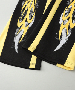 Conjunto de sudadera con capucha y pantalones de chándal con estampado personalizado, chándal informal con hombros caídos y cordón para hombre, moda urbana de alta calidad - Product Image 6