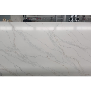 <b>Prime</b> Core Calacatta Natural Quartz Slab Kitchen Dining Countertop Vanity Top 2cm/3cm Polished Eased Edge Hotel Bathroom - Product Image 1