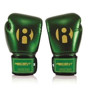 ถุงมือชกมวยหนังวัวแท้สีเขียวมุกเมทัลลิก ผลิตตามสั่ง ถุงมือชกมวยหนังเมทัลลิก - Product Image 2