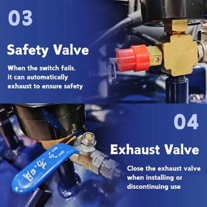 1HP 840W 32L 40L nha khoa Máy nén khí dầu-miễn phí xách tay Piston hệ thống điện 220VAC 65dB 1-năm bảo hành cho phòng khám & phòng thí nghiệm sử dụng - Product Image 4