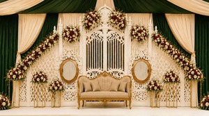 Dreamy Elegant Detachable <b>Wedding</b> Gate <b>Frame</b> Reception Stage Decor Customized Size Lightweight Manufacturer Exporter Wholesale - Product Image 4