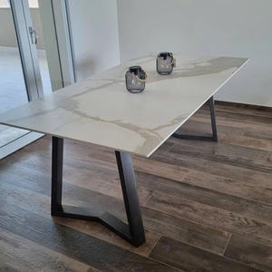 Pieds de bureau en métal robustes de 28 "Cadre moderne de 25.8" de large avec niveleurs de sol réglables - Product Image 4