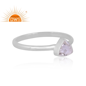 Best Selling Sterling Silver Natural Larimar Gemstone <b>Statement</b> <b>Ring</b> Custom Jewelry For Women Gift For Her - Product Image 2