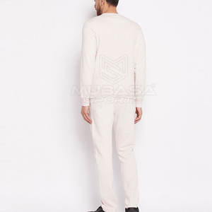 ชุดวอร์มสำหรับผู้ชายผ้าคอตตอนผ้าโพลีเอสเตอร์ทรงสลิมฟิต - Product Image 2